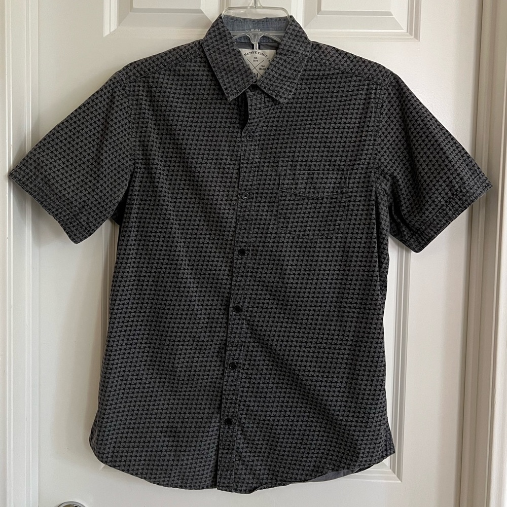 Native Black Casual Button Down Shirt